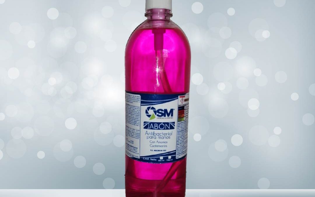 Jabón para manos antibacterial con Amonios cuaternarios promo